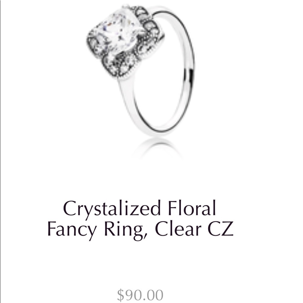 Floral fancy ring
